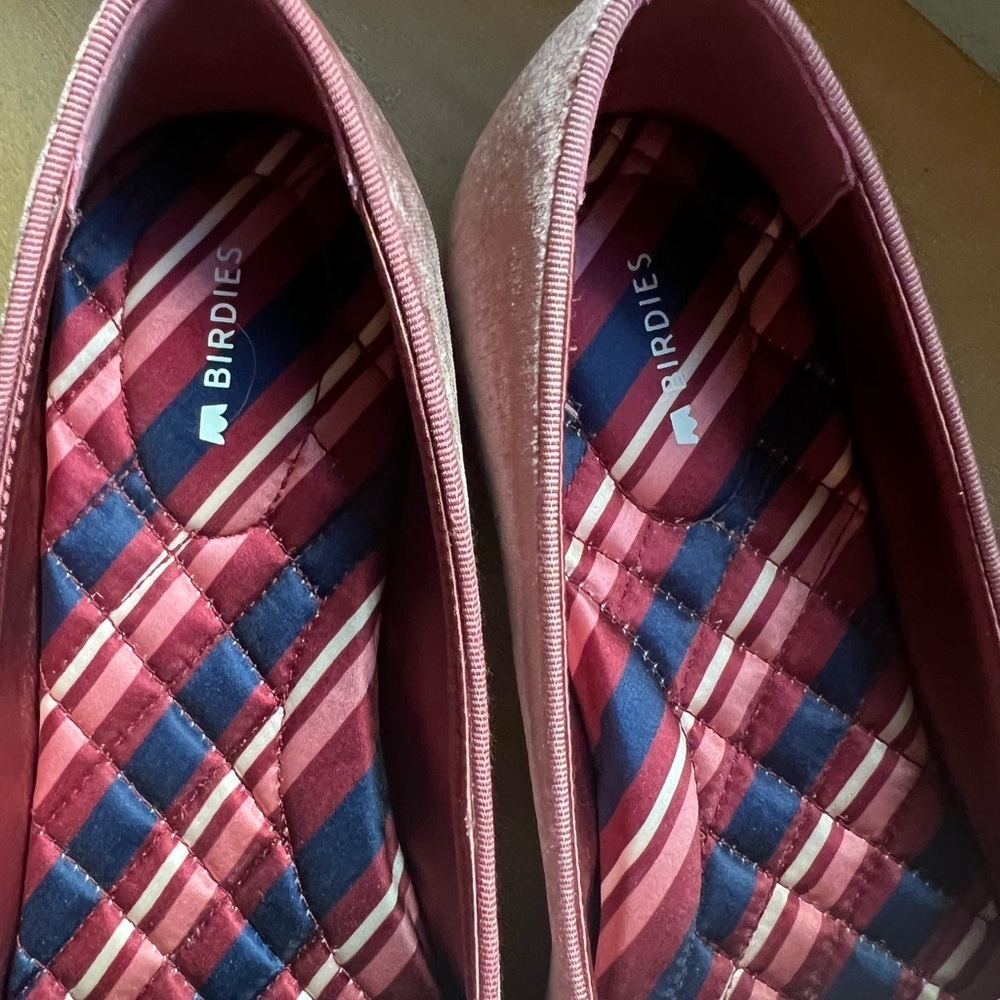 Birdies Blush Velvet Women's Loafers - Picture 3 of 6